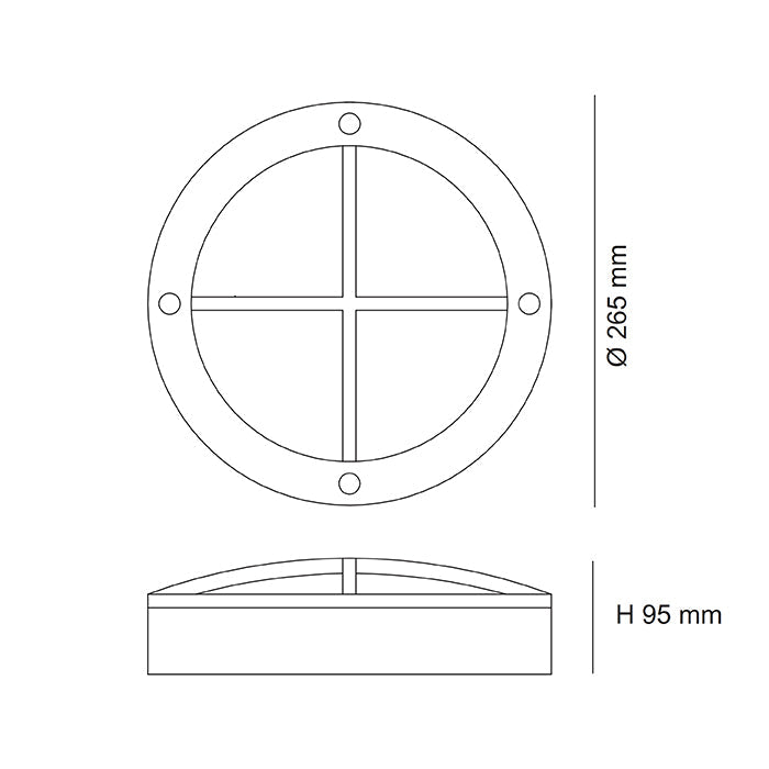 SAL Extrior Bunker Led light SE7082L 16W