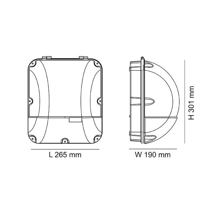 SAL Led Outdoor Wall Mount Bulkhead Bronx SE7089 50W