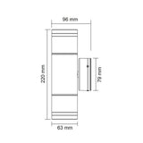 SAL Bondi SE7122TC IP65 Led Wall Up & Down Light