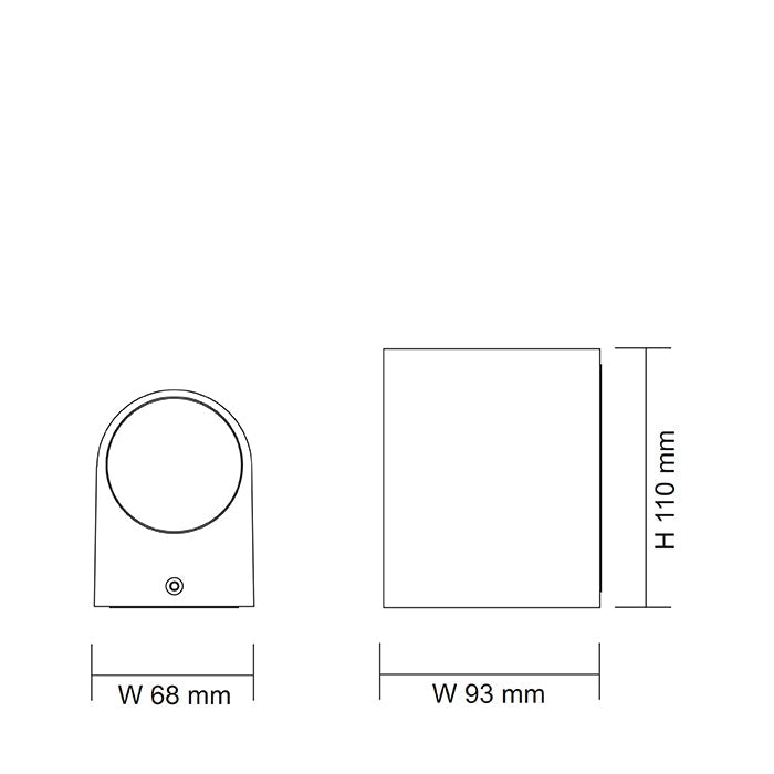 SAL Eton SE7133TC IP54 Tri-colour GU10 Wall Light