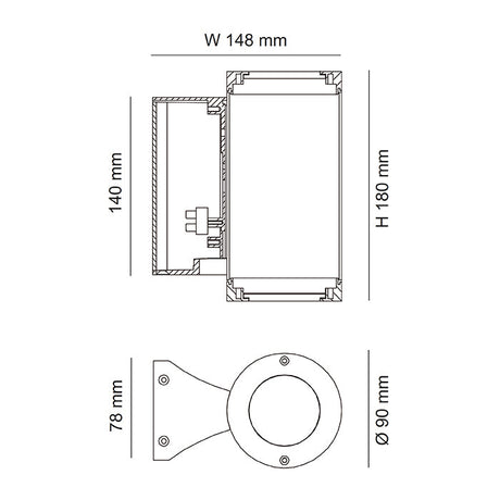 SAL LED WALL LED LIGHT MINI STEIN SE7147 16W