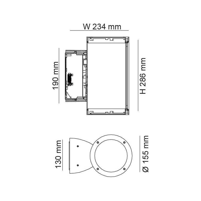 SAL STEIN SE7148 32W IP65 LED Wall Light