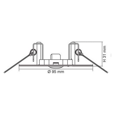 SAL SELK1500SF2 S-FIRE LED 4 watt Emergency Luminaire