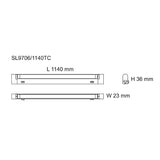 SAL Slimline Seamless TC Linkable LED BATTEN SL9706