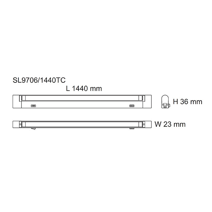 SAL Slimline Seamless TC Linkable LED BATTEN SL9706