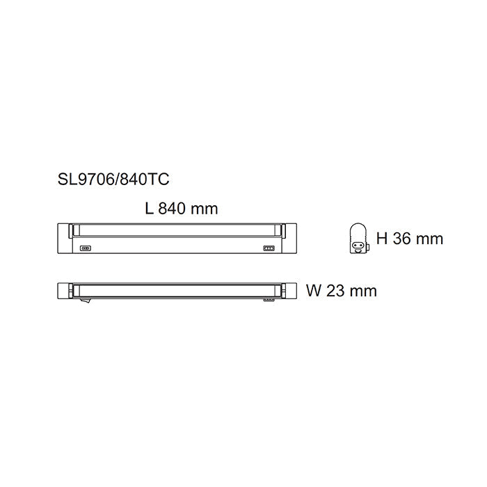 SAL Slimline Seamless TC Linkable LED BATTEN SL9706