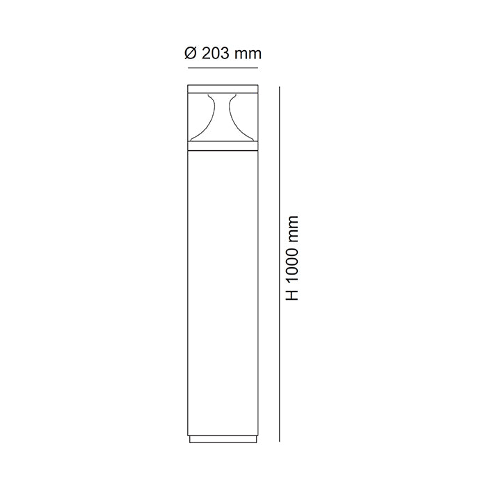 SAL Exterior led bollard 18W