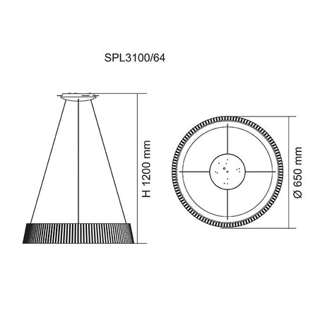 SAL Classic Ring SPL3100 45/67W Designer LED Pendant