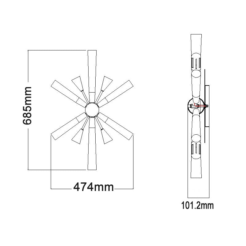 CLA SPUTNIK Washed Wood Wall light