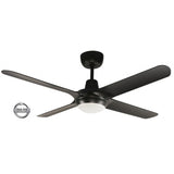 Ventair Spyda 1400mm 4 Blade Ceiling Fan with Light