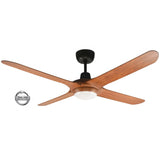 Ventair Spyda 1400mm 4 Blade Ceiling Fan with Light