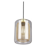 CLA Tono Mesh Internal Clear Glass Oblong Pendant Lights