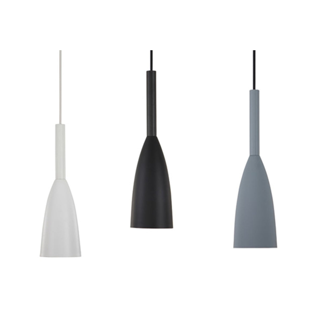 Urban 1 Light Black/White/Grey Pendant by VM Lighting