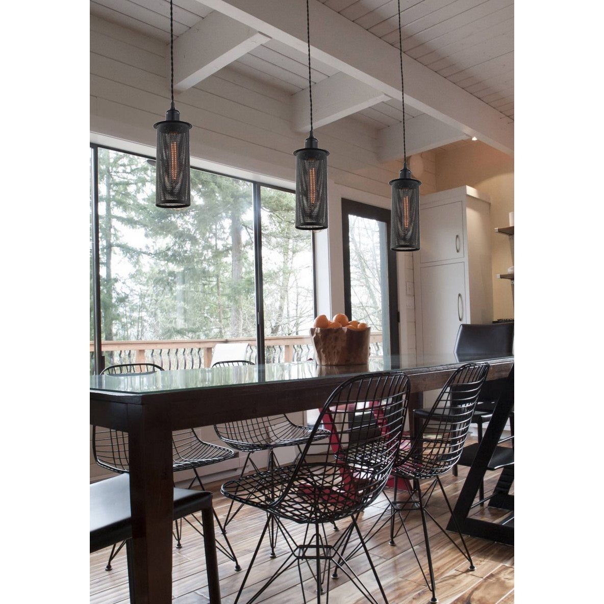 CLA VENETO Black Mesh Decorative Pendant Lights