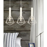 CLA Blackband Black Iron Cage Pendant Lights