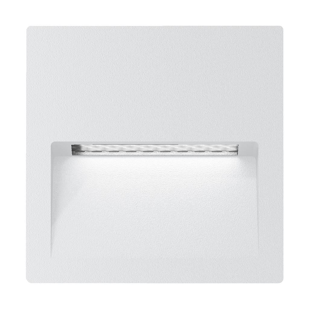 Domus ZAC-4 4W Square Recessed LED Wall Light IP65 240V