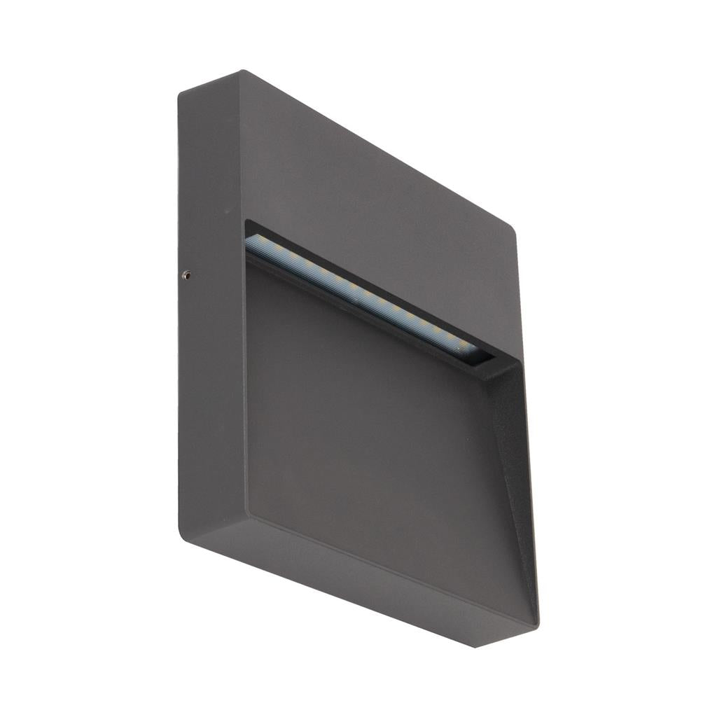 Domus ZEKE 9W Square 240v Surface Mounted LED Step/Wall Light